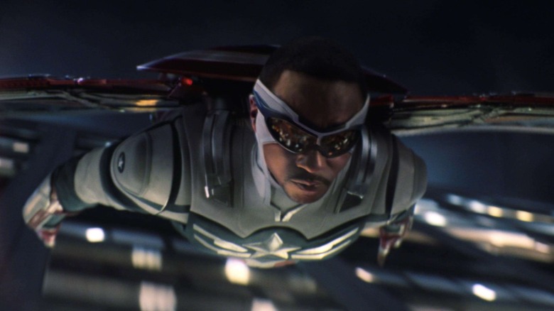 Mackie as Sam Wilson flying