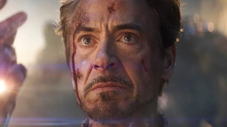 Tony Stark snaps at Thanos