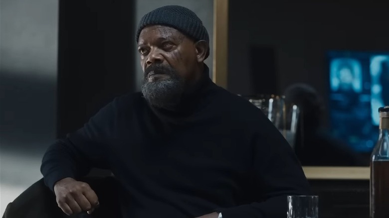 Nick Fury looking serious