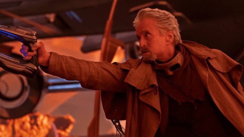 Hank Pym with a blaster