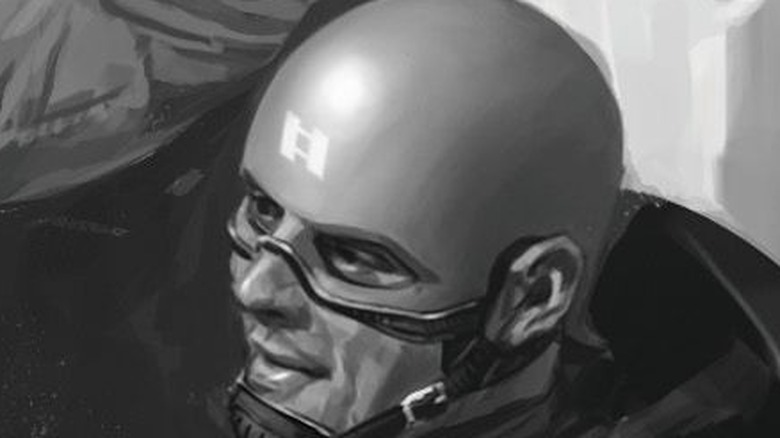 Concept art of Cap's face