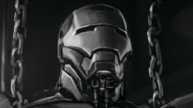 Concept art of Iron Man mask