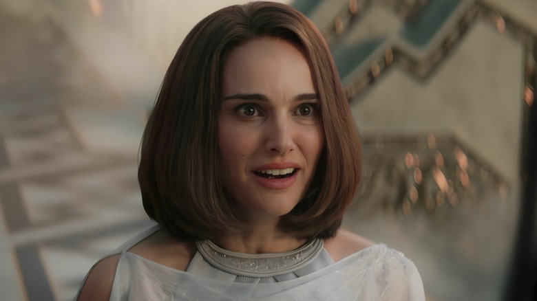 Jane Foster smiling in Valhalla