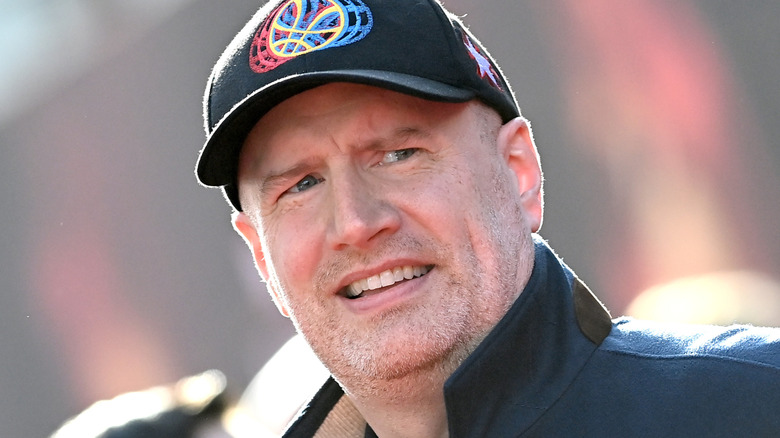 Kevin Feige wearing baseball cap