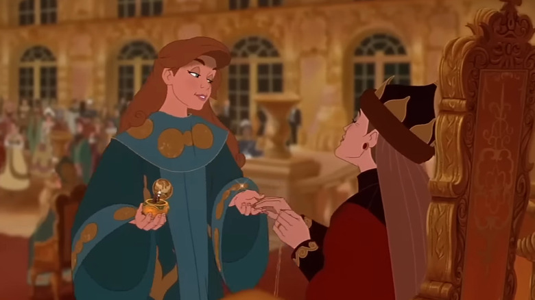 Young Anastasia singing