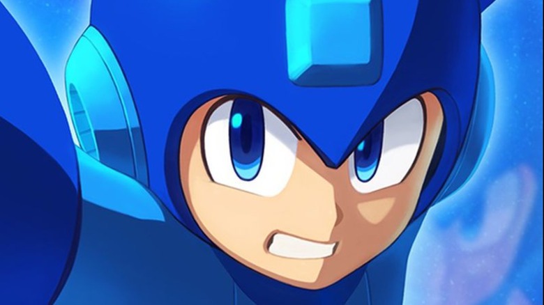 Mega Man gritting teeth
