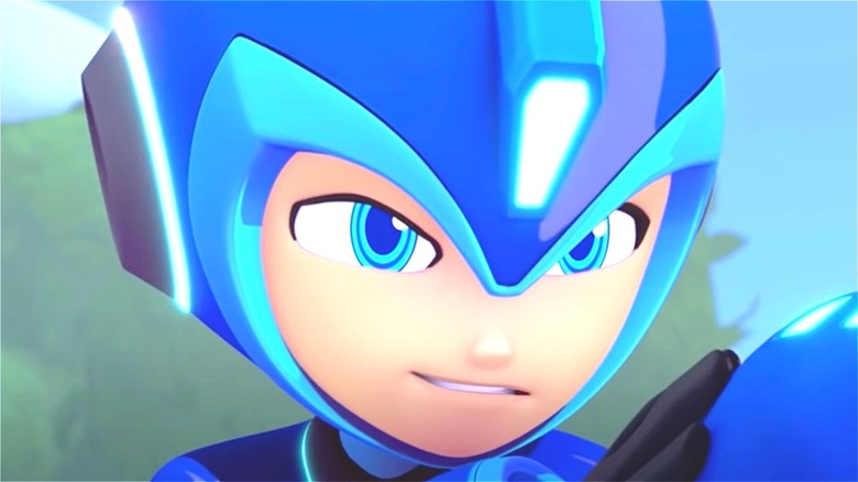 The classic video game character Mega Man 