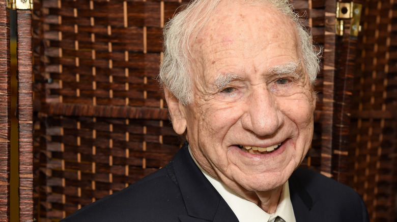 Mel Brooks smiles for camera