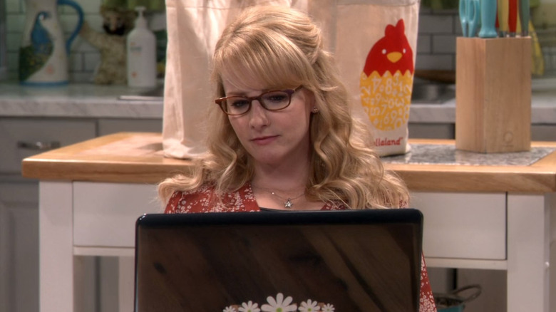 Bernadette Rostenkowski using her laptop