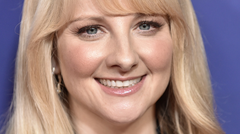 Melissa Rauch smiling bangs