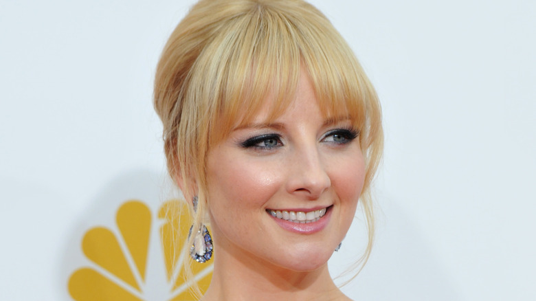 Melissa Rauch smiling bangs