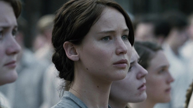 Katniss looks up