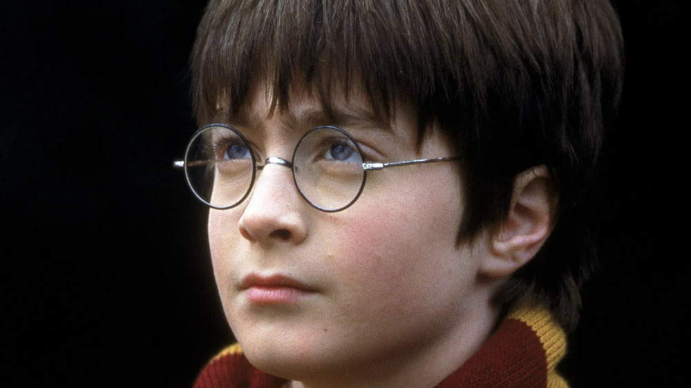 Harry Potter glasses Gryffindor scarf