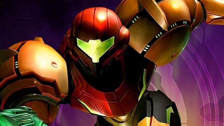 Samus leaps into action