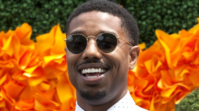 Michael B. Jordan wearing sunglasses