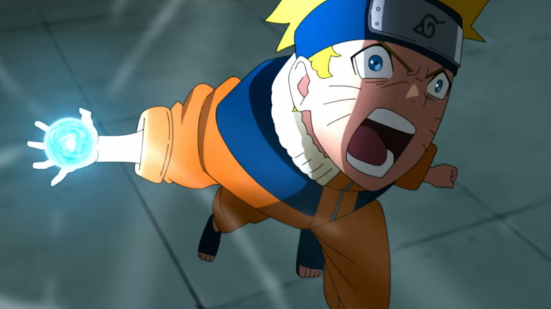 Naruto charging Rasengan