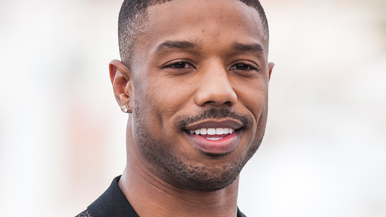 Michael B Jordan Black Polo