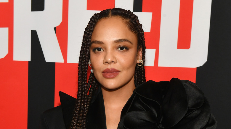 Tessa Thompson on the red carpet