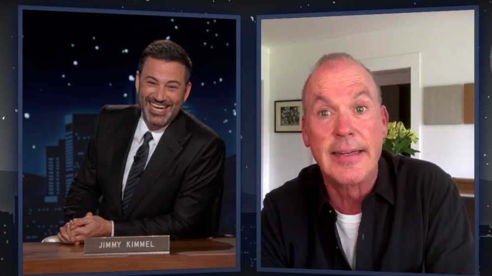 Michael Keaton and Jimmy Kimmel