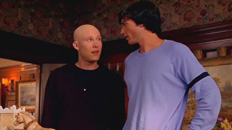 Lex Luthor and Clark Kent talking