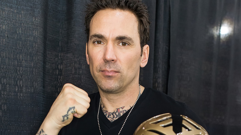 Jason David Frank clenching fist