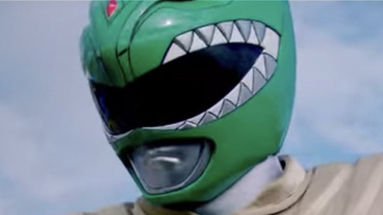 Green Ranger in Power Ranger outfit