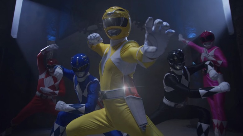 The Power Rangers morphed and assembled