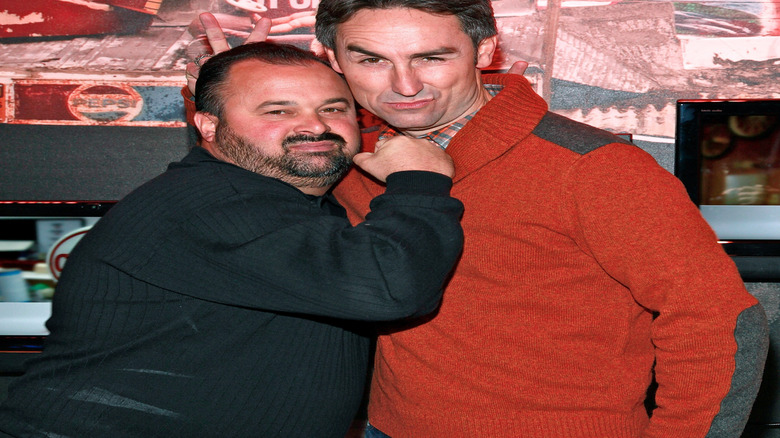 Mike and Frank mugging