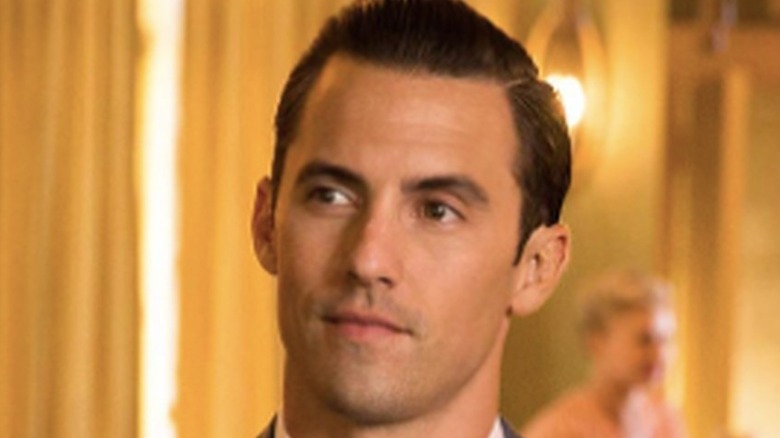 Milo Ventimiglia smirking