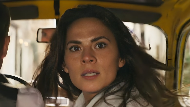 Grace looks fearful