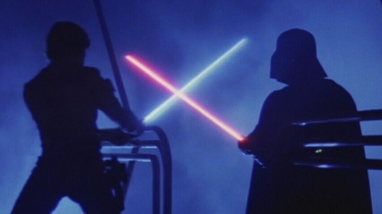 Luke duels Vader