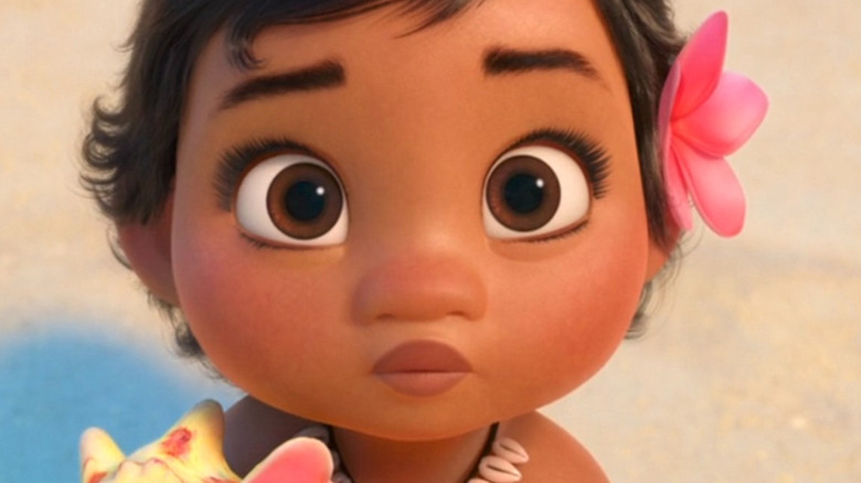 Baby Moana confused expression