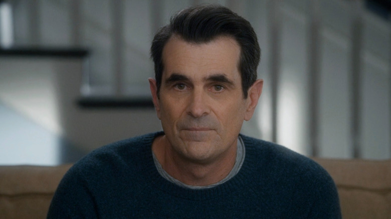 Phil Dunphy looking directly at the camera on "Modern Family"