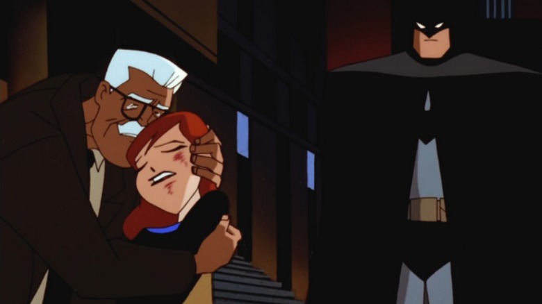 Commissioner Gordon, Batgirl, and Batman