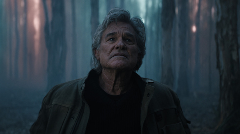 Lee Shaw in a glowing Axis Mundi forest on Monarch: Legacy of Monsters