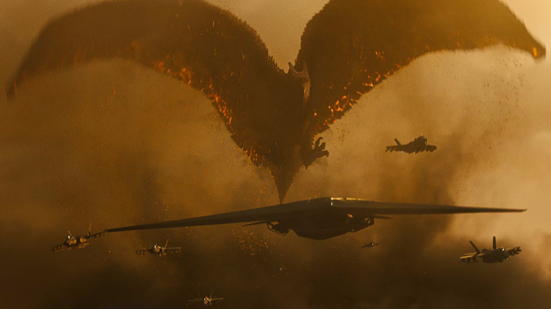Rodan attacks some jets in "Godzilla: King of the Monsters"