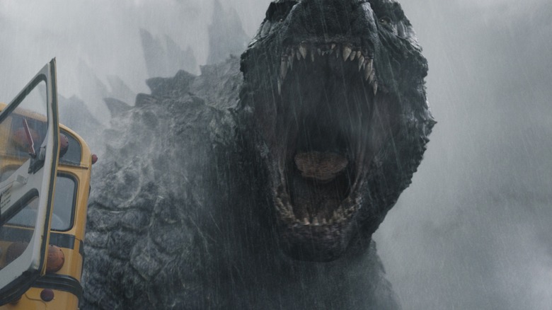 Godzilla roaring 