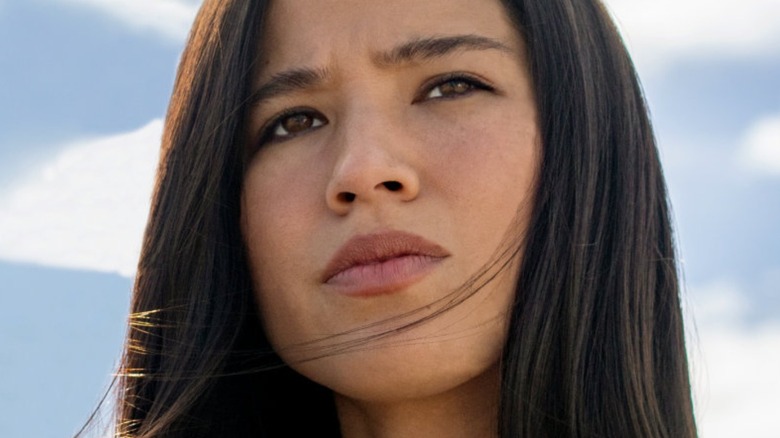 Kelsey Asbille looking pensive