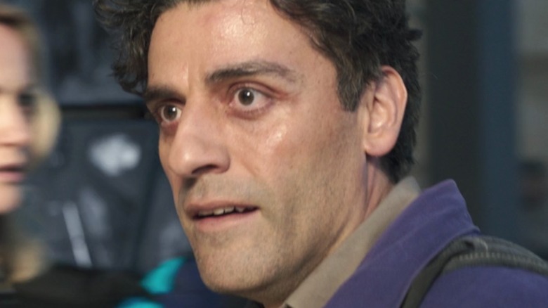 Oscar Isaac looking surprised in "Moon Knight" 