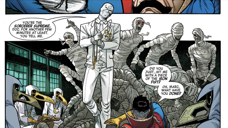 Moon Knight defeats Dr. Strange