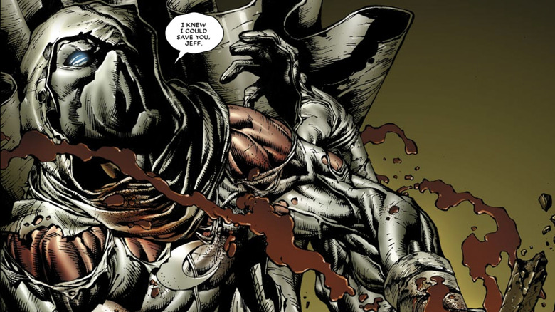 Moon Knight stabs Midnight