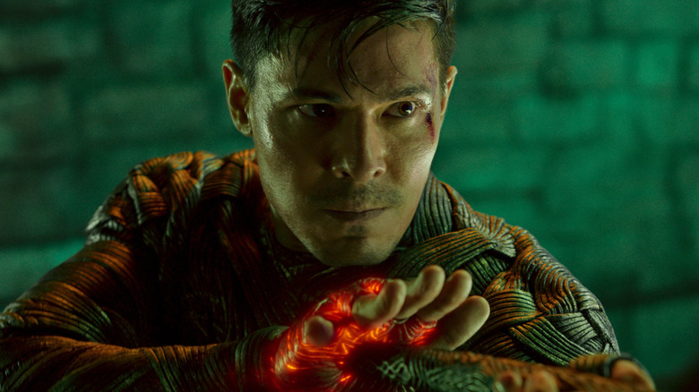 Cole Young points his hand in "Mortal Kombat 2" (2026)
