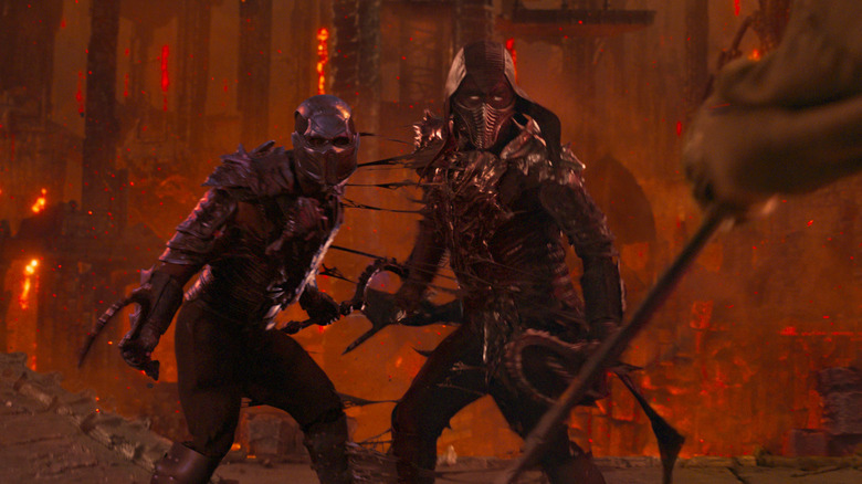 Bi-Han and his shadow clone in "Mortal Kombat 2" (2026)