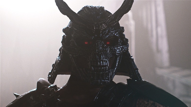 Shao Kahn grinning evilly n Mortal Kombat II