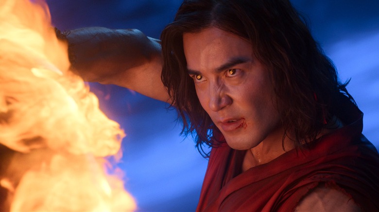 Liu Kang fighting with fire in Mortal Kombat II (2026)