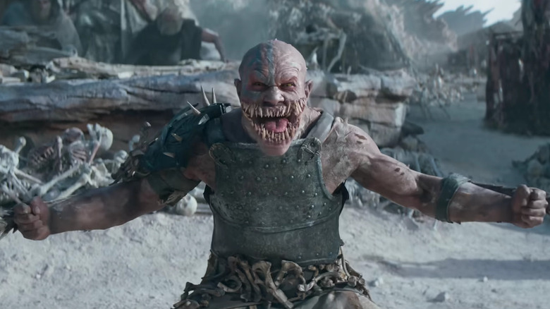 Baraka screaming and unsheathing his forearm blades in "Mortal Kombat 2" (2026)