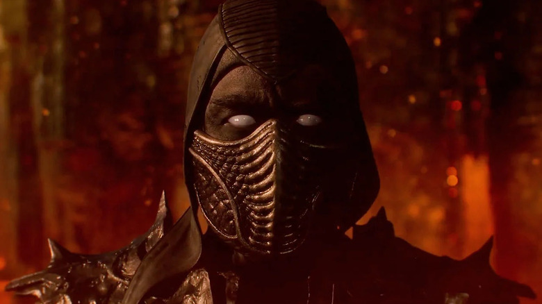 Noob Saibot with white eyes in Mortal Kombat 2