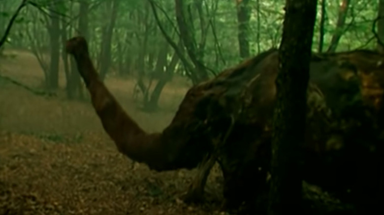 Mammoth stomps through woods