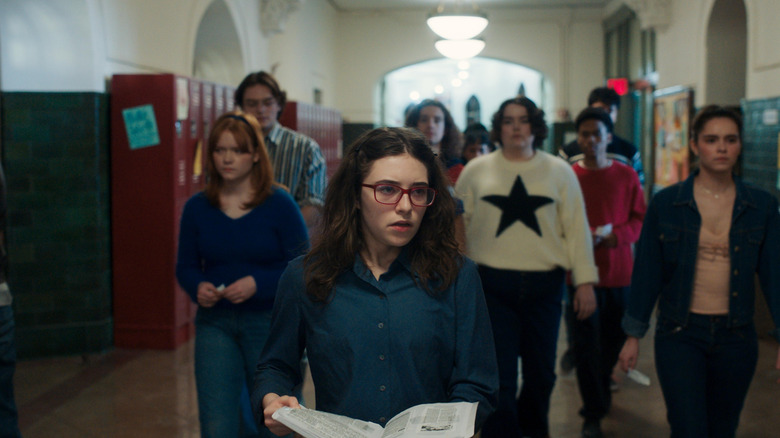 Meg assembling her crew for her musical in "Run Amok"