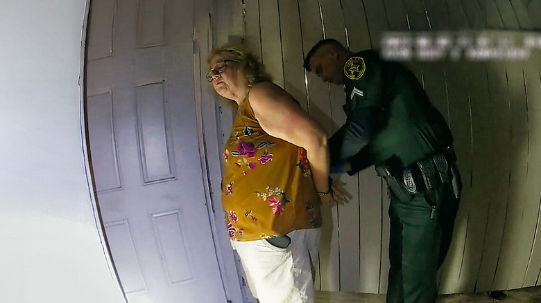 Susan Lorincz being arrested in bodycam footage in The Perfect Neighbor